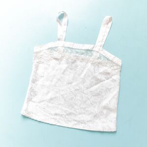 Erika Taylor Intimates Blush Pink Floral Lace Top Size Small Vintage Coquette